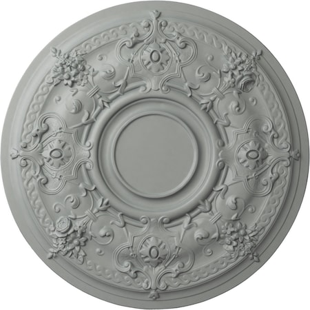 Ekena Millwork Darnay Ceiling Medallion (Fits Canopies up to 7 1/4"), 29 1/4"OD x 2"P, Primed White CM29DA
